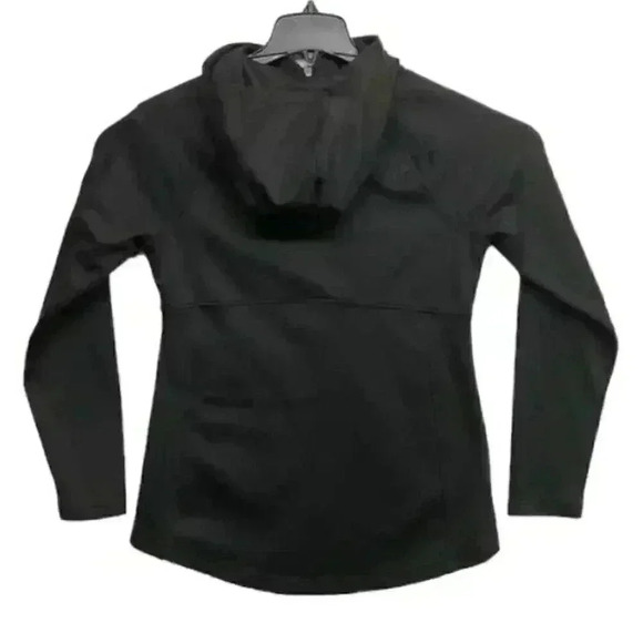 North Face Size M Full Zip Hoodie Stretch Embroidered Logo Zipped Pockets - Picture 2 of 6